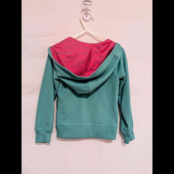 Girls Nike/Dri-Fit/Size 2T/Scrunch Zip Up Jacket/Teal And Pink/Comfy - Picture 3 of 5